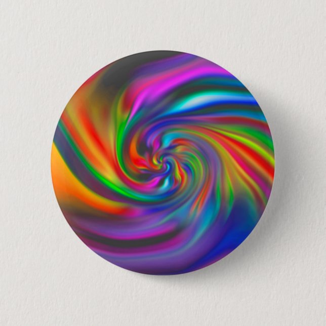 Abstract Background Spirals Soft II Pinback Button (Front)