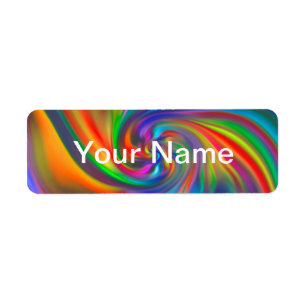 Abstract Background Spirals Soft II + your text Label