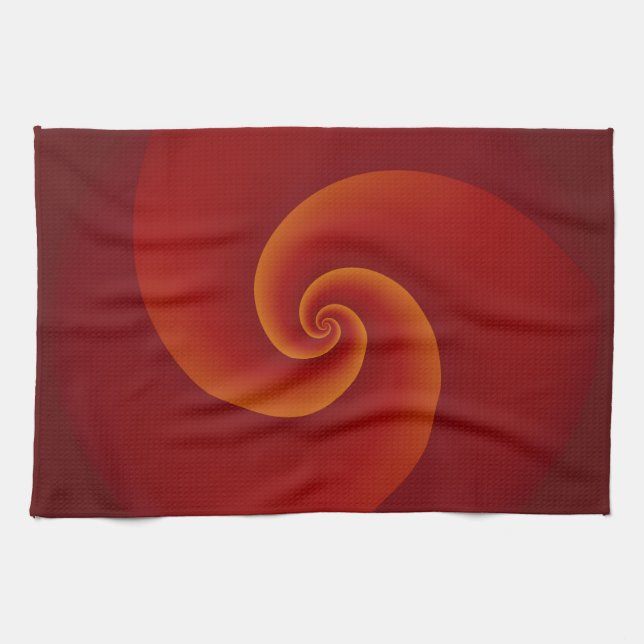 Abstract Background Spirals soft III Kitchen Towel (Horizontal)