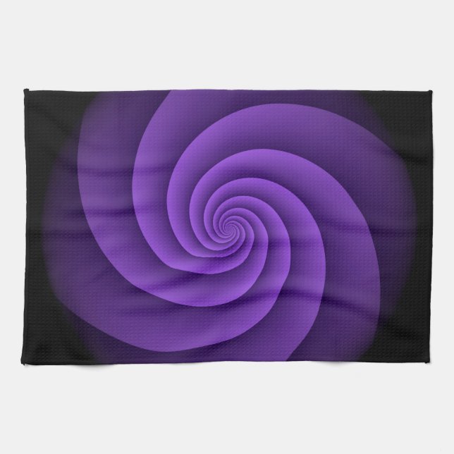 Abstract Background Spirals soft IV Kitchen Towel (Horizontal)
