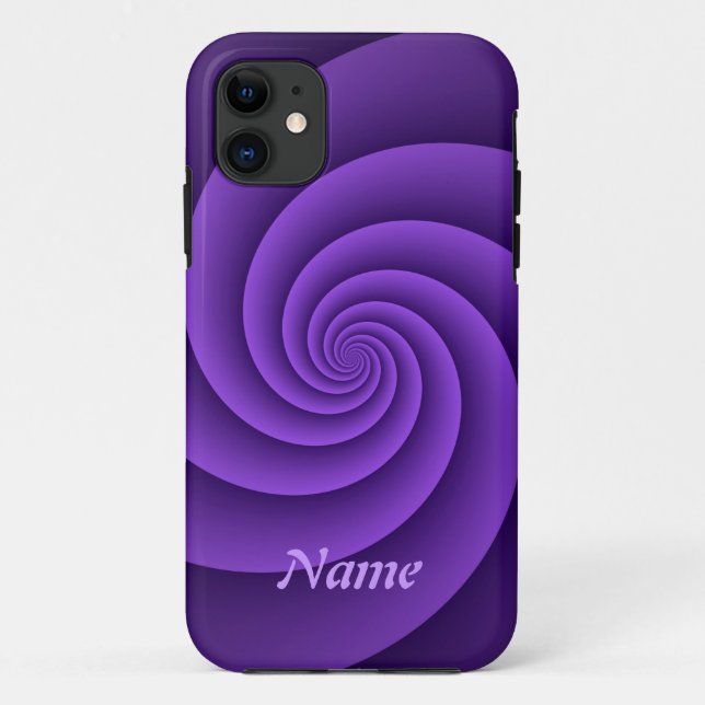 Abstract Background Spirals soft IV + your text Case-Mate iPhone Case (Back)