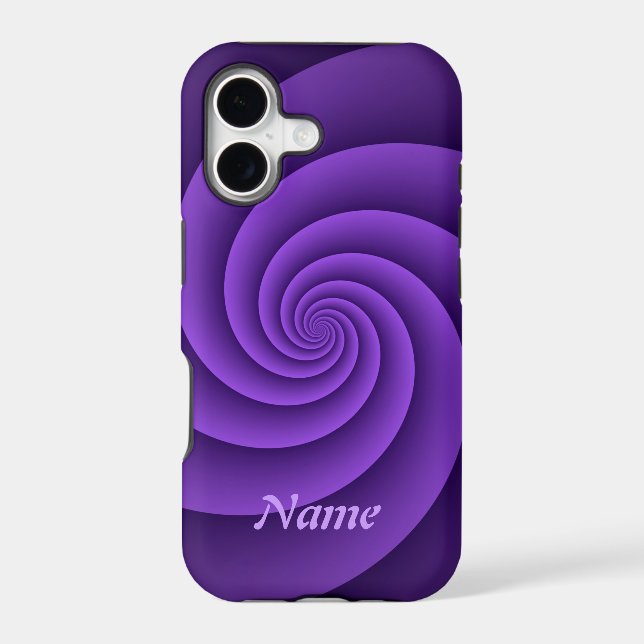 Abstract Background Spirals soft IV + your text Iphone Case (Back)