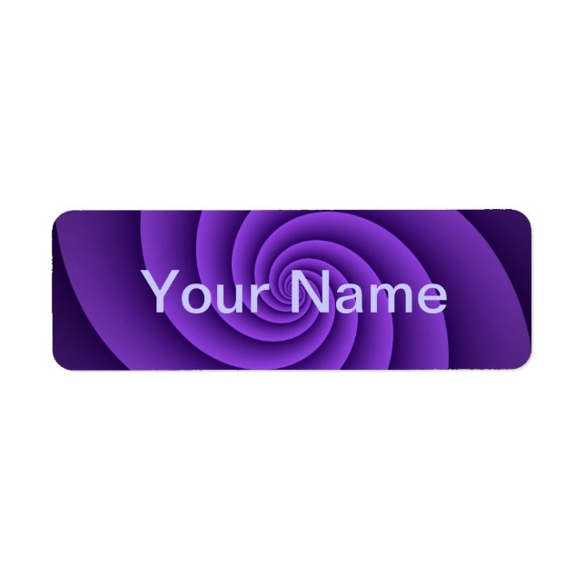 Abstract Background Spirals soft IV + your text Label (Front)