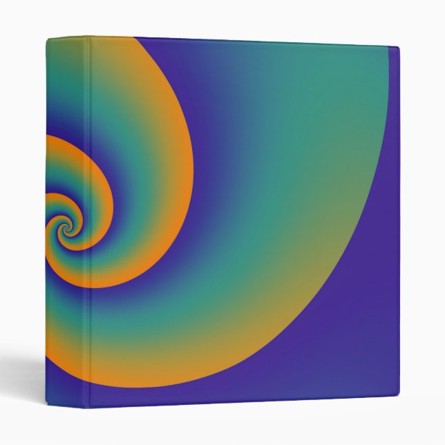 Abstract Background Spirals soft V 3 Ring Binder (Front/Spine)