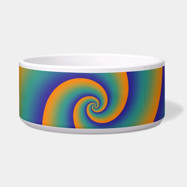 Abstract Background Spirals soft V Bowl (Front)