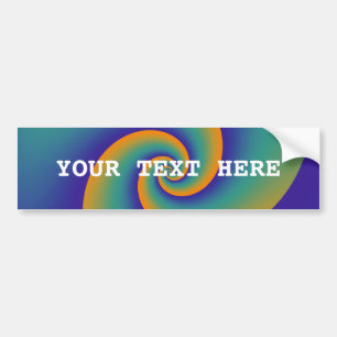 Abstract Background Spirals soft V Bumper Sticker