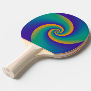Abstract Background Spirals soft V Ping-Pong Paddle