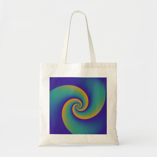 Abstract Background Spirals soft V Tote Bag (Front)