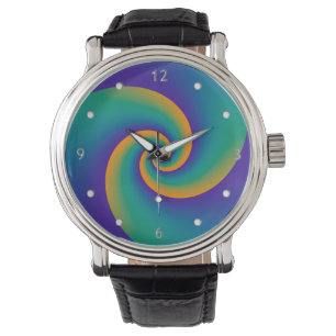 Abstract Background Spirals soft V Watch