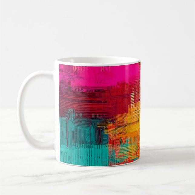 Abstract background texture. 2d illustration. Expr Coffee Mug (Left)