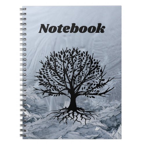 Abstract Background with Bold Tree Featured Notebook