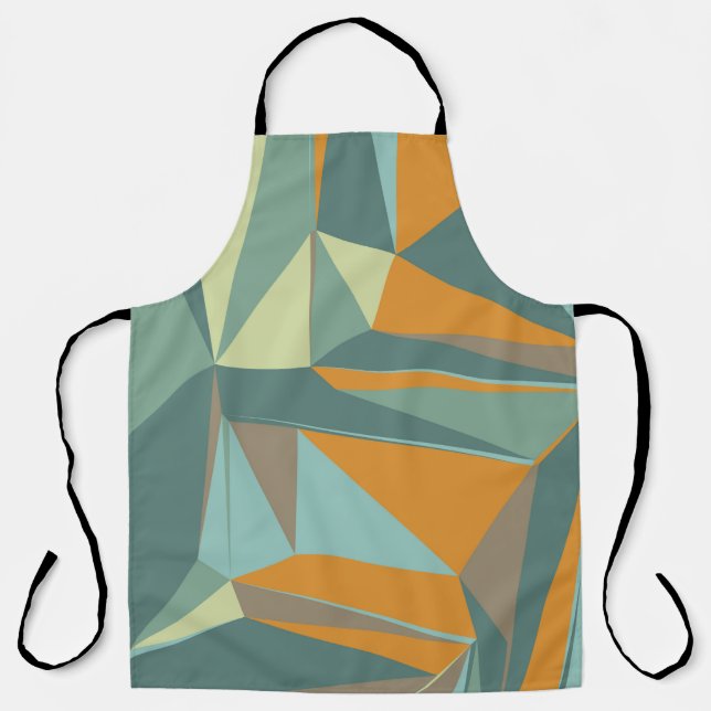 Abstract background with colorful trianglesabstrac apron (Front)