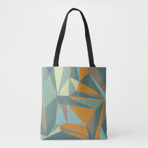 Abstract background with colorful trianglesabstrac tote bag