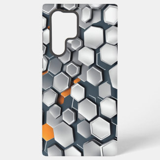 abstract background with hexagons samsung galaxy s22 ultra case