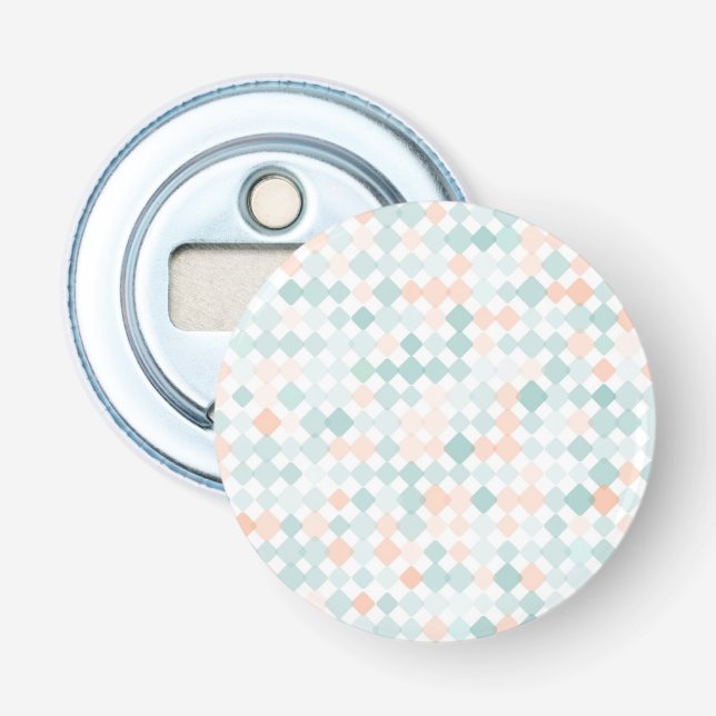 Abstract background with mixed small spots bottle opener (Front)