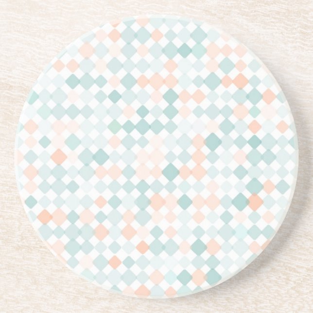 Abstract background with mixed small spots drink coaster (Front)