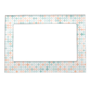Abstract background with mixed small spots magnetic picture frame
