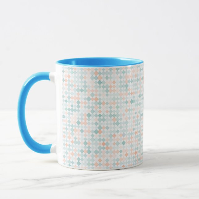 Abstract background with mixed small spots mug (Left)