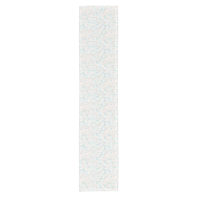 Abstract background with mixed small spots short table runner (Front)