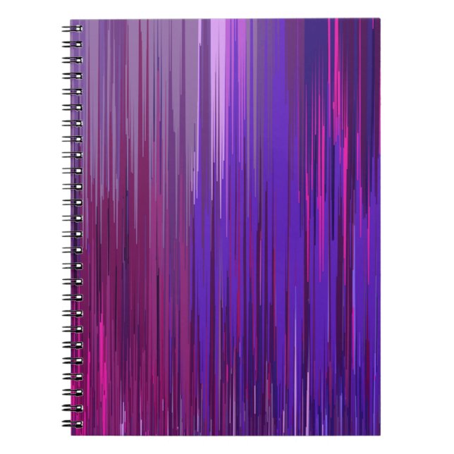 Abstract background with thin purple vertical line notebook (Front)