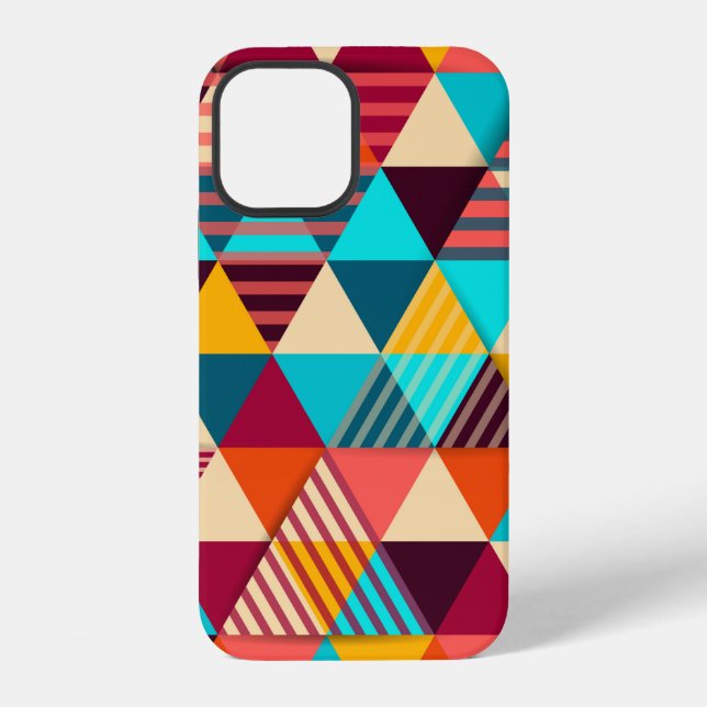 Abstract background with triangle shapes. Modern g Iphone Case (Back)