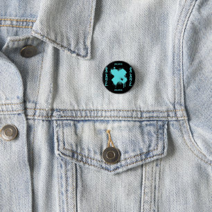 Abstract Balance Button Pin - Modern Cyberpunk 