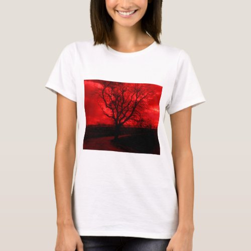 Abstract Bald Tree T_Shirt