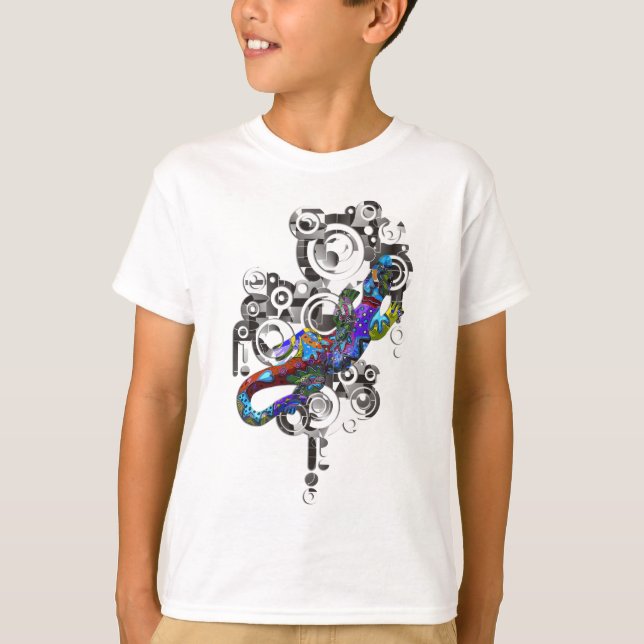 Abstract BALI Gecko T-Shirt (Front)