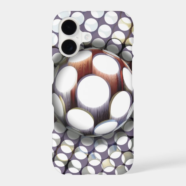 Abstract Ball Over Background Iphone Case (Back)