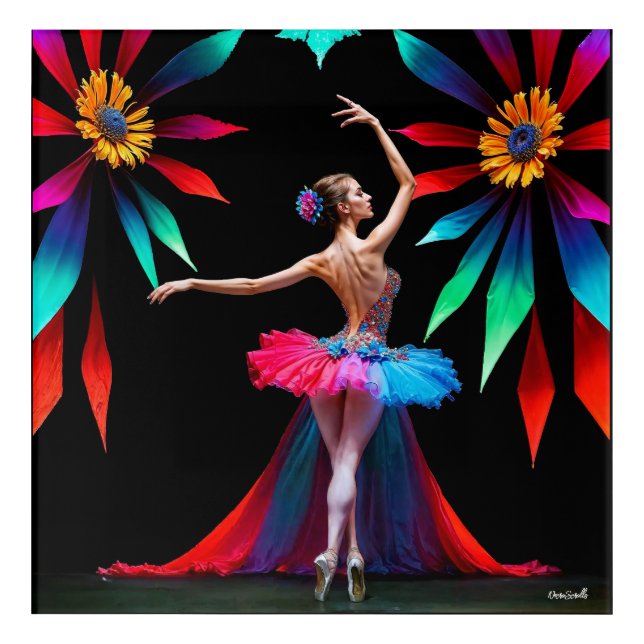 Abstract Ballet Dancer Art (Front)