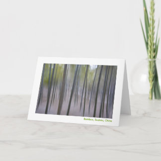 Abstract Bamboo Card