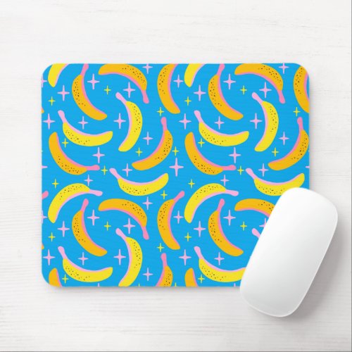 Abstract banana pattern mouse pad