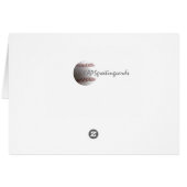 Abstract Baseball Stitches Cards (Back Horizontal)