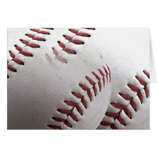 Abstract Baseball Stitches Cards (Front Horizontal)