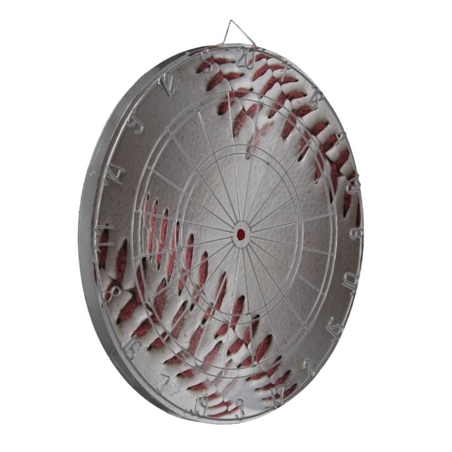 Abstract Baseball Stitches Dart Board (Front Left)