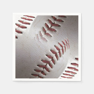 Abstract Baseball Stitches Napkins