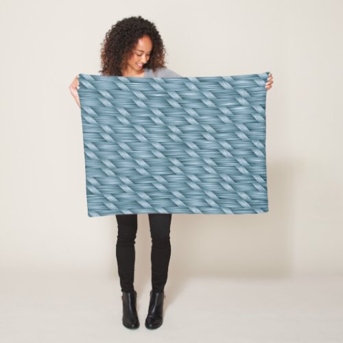 Abstract Basket Weave Pattern  Fleece Blanket