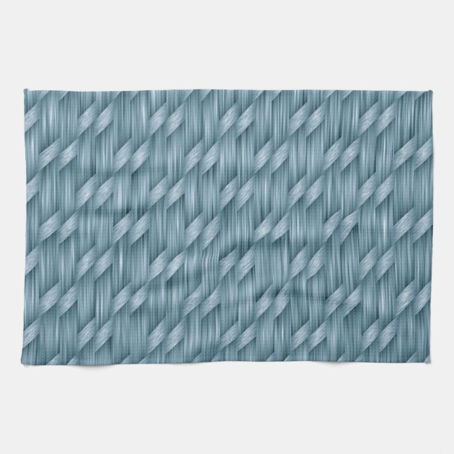 Abstract Basket Weave Pattern | Kitchen Towel (Horizontal)