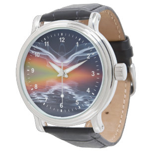 Abstract Bat Silhouette Watch
