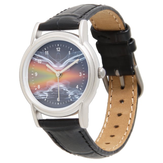 Abstract Bat Silhouette Watch (Angled)