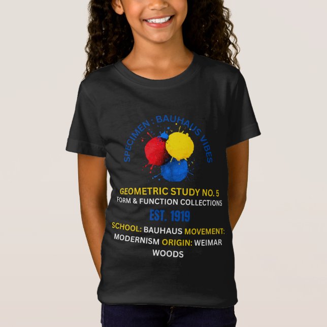 Abstract Bauhaus Geometric Study No. 5 - Modernist T-Shirt (Front)