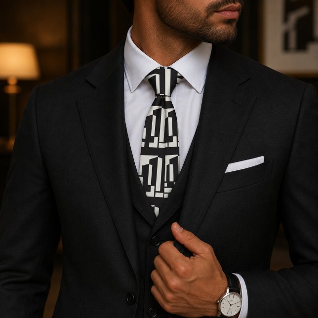Abstract Bauhaus Pattern Neck Tie (Creator Uploaded)