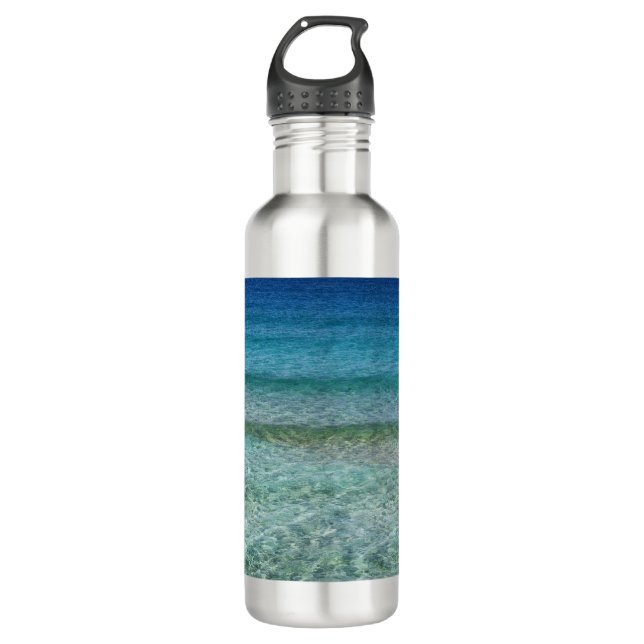 Abstract Beach Background 42 Stainless Steel Water Bottle (Front)