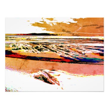 "Abstract Beach canvas" orange sunset Canvas Print "Abstract Beach canvas" orange sunset Canvas Print