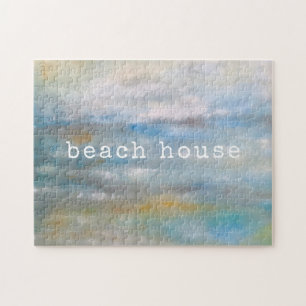 Abstract Beach Coastal Ocean Clouds Jigsaw Puzzle