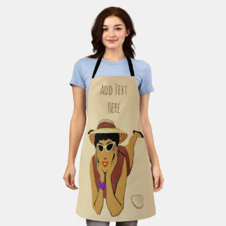 Abstract Beach Design add text, Apron