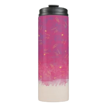 Abstract Beach Drapes Design Thermal Tumbler Abstract Beach Drapes Design Thermal Tumbler