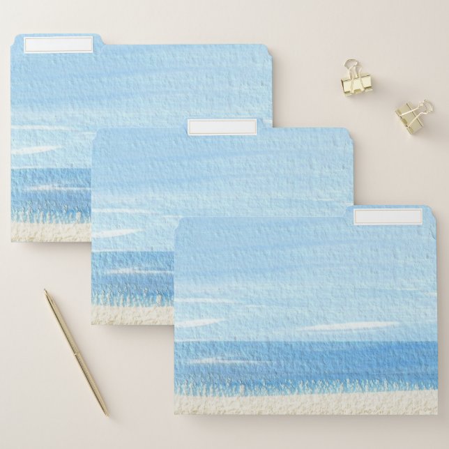 Abstract Beach File Folder (Set)