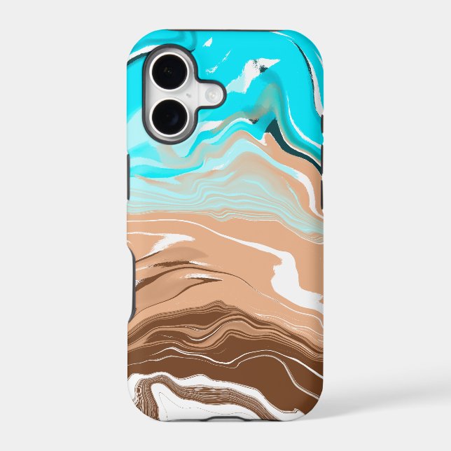 Abstract Beach Fluid Art   Case-Mate iPhone Case (Back)