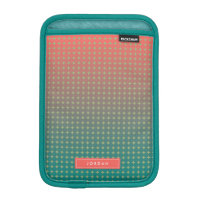 Abstract Beach Sunset Coral & Teal Personalized iPad Mini Sleeve